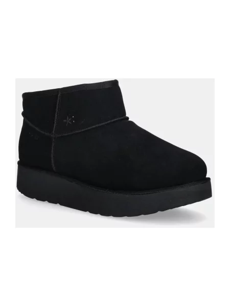 Botki Skechers skórzane czarne