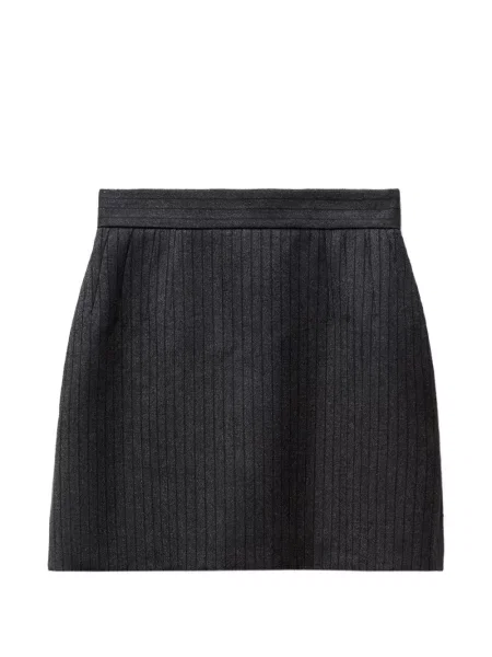 Fusta mini Versace de lână gri