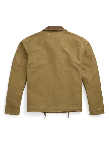 Manšestrová s límcem bunda Ralph Lauren Rrl zelená