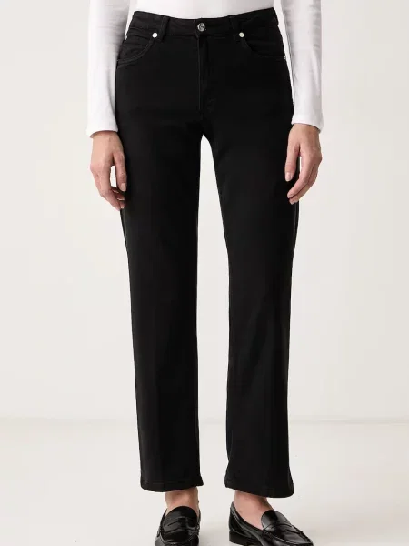 Silvian Heach blugi straight pentru femei PADAVI negru