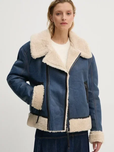 MUNTHE geaca TISHIA femei de tranzitie oversize albastru