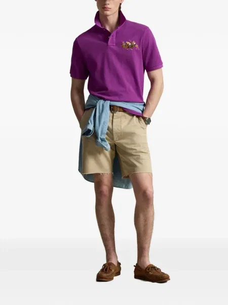 Кожени чорапи Polo Ralph Lauren с отворена пета с пейсли десен бяло