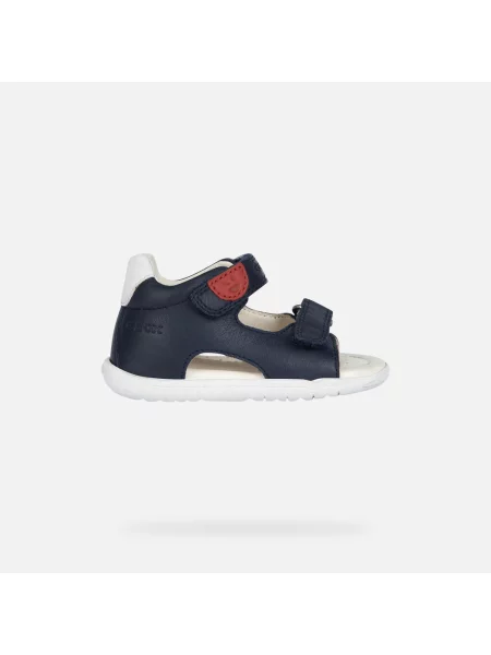 Sandały GEOX B SANDAL MACCHIA BOY niebieski