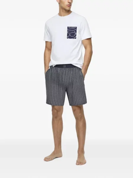 Scurt pijamale Karl Lagerfeld alb