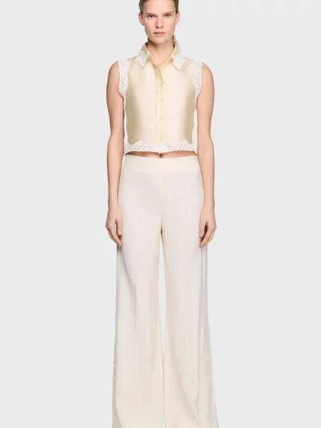 Штани Sandro білі