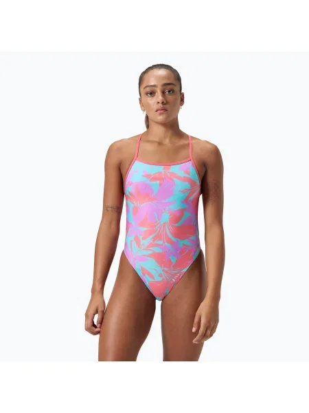 Costum de baie dintr-o piesă pentru femei Speedo Allover Digital Vback kaluna floral/arctic glass
