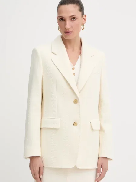 Volnen suknjič BOSS bež