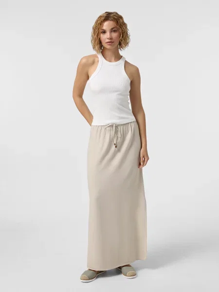Юбка макси Vero Moda бежевая