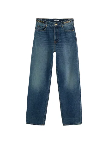 Blugi drepți Tommy Hilfiger albastru