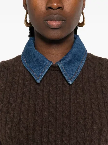 Vestă Sandro tricotate maro