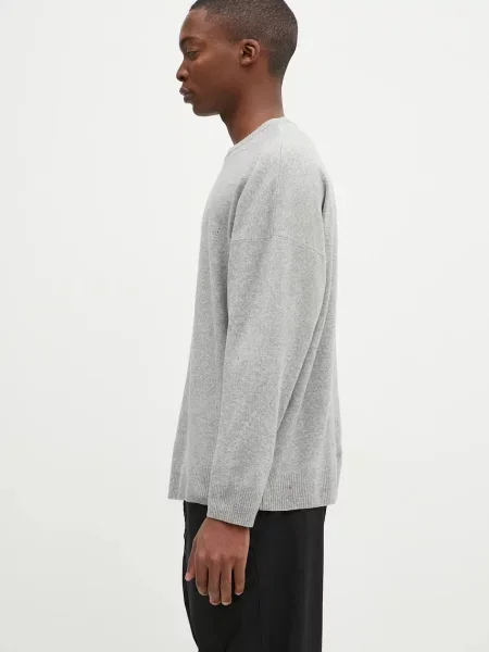 Μάλλινο πουλόβερ Undercover Knit ανδρικά γκρι
