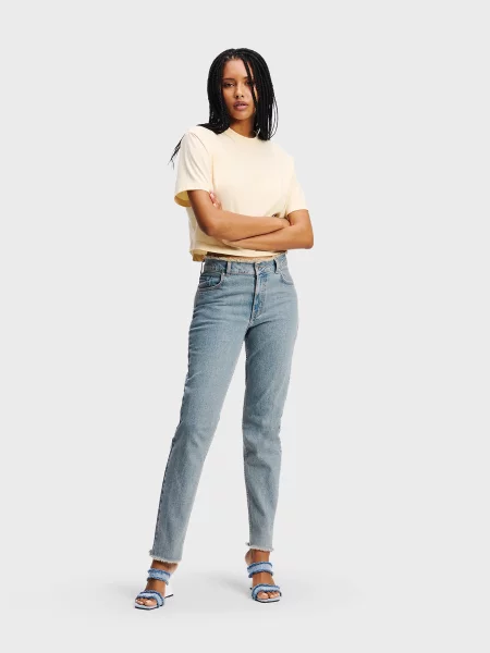 Прямі джинси Karl Lagerfeld Jeans бавовна/еластан синій