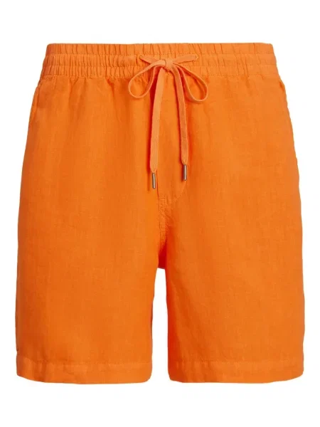 Pletene sportske kratke hlače Polo Ralph Lauren s printom bijela