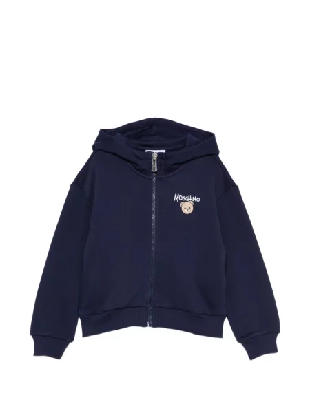 Bluza z kapturem dziecięca Moschino niebieska