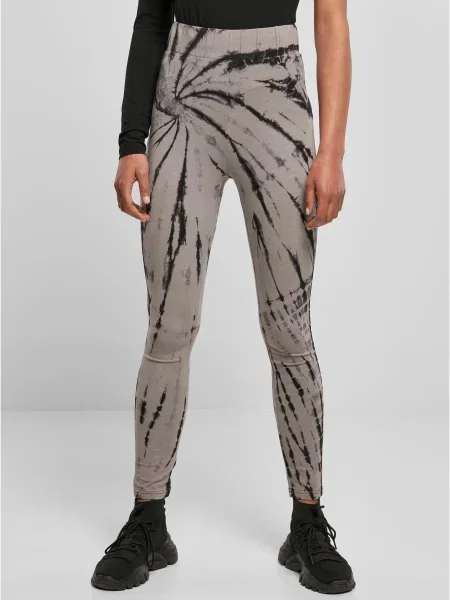 Legginsy Urban Classics z wysoką talią wiązane czarne