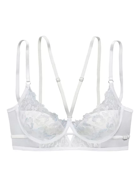 JETTE Sutien albastru deschis alb