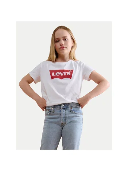 Levi's Kids Majica Batwing crvena bijela