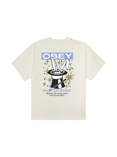 Tricou Obey alb