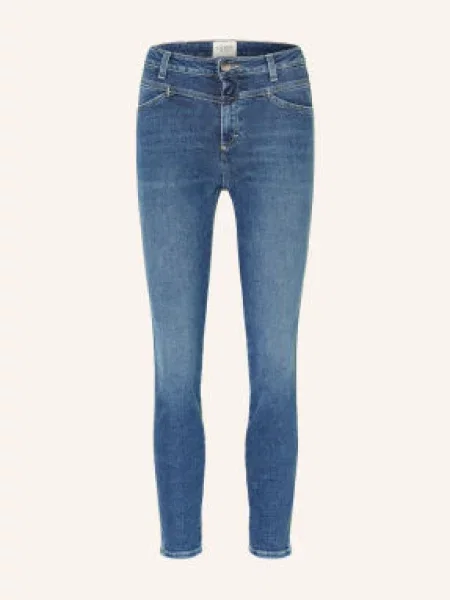 Closed Skinny Džíny Skinny Pusher mbl mid blue modré
