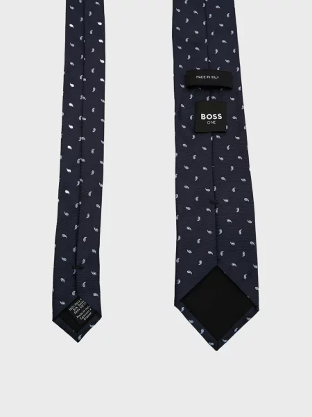 Шовкова краватка Boss синя