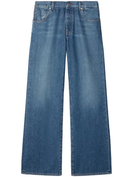 Blugi Off-white cu 5 buzunare alb