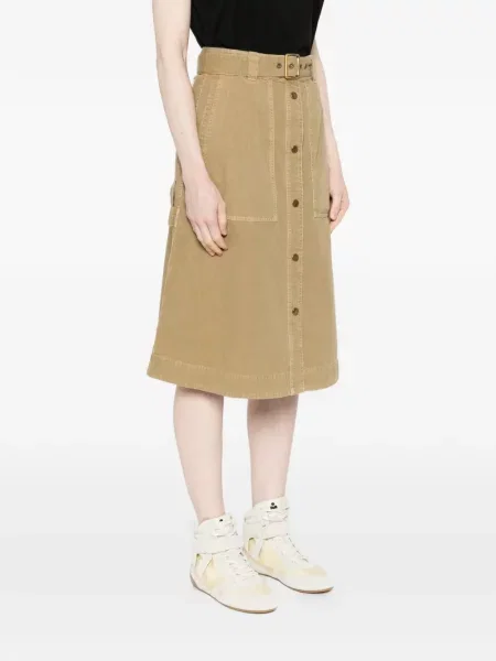 Fustă midi Moncler până la genunchi