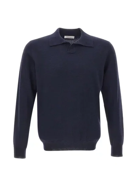 Lung tricou polo Kangra albastru