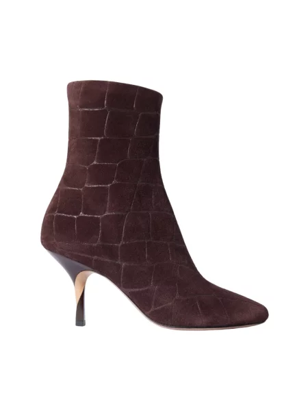 Botki Jacquemus skórzane brązowe