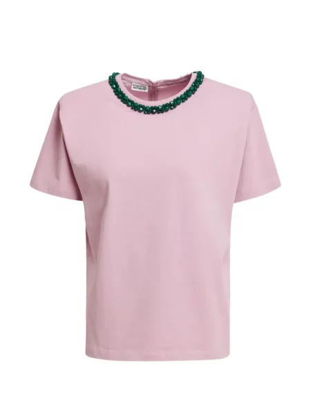 Gulerat tricou Essentiel Antwerp roz