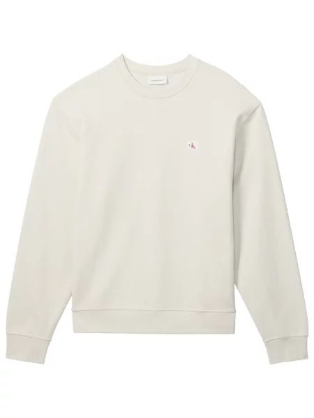 Calvin Klein Jeans Mikina biela béžová