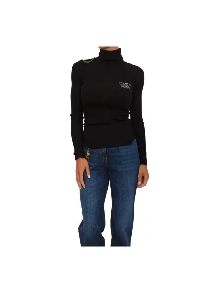 Sweter Elisabetta Franchi wełniany czarny