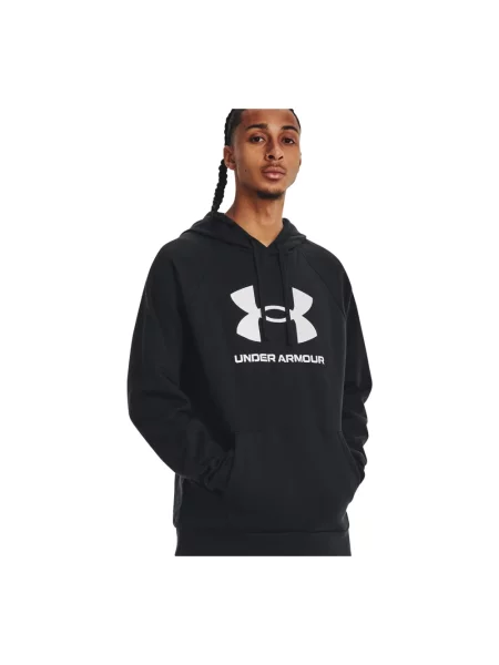 Under Armour Bluzy Mężczyzna S Rival Hoodie czarny