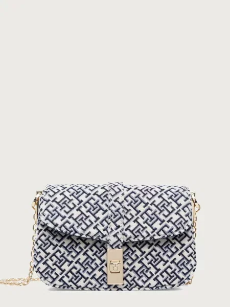 Colier Tommy Hilfiger de lână alb