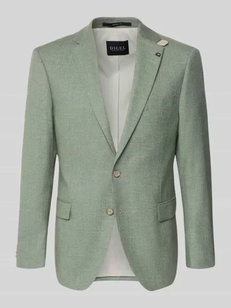 Marynarka w kroju modern fit z z patkami model Ezzo' Digel zielona