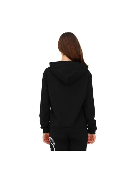 Bluza z kapturem Moschino z kapturem z logo czarna