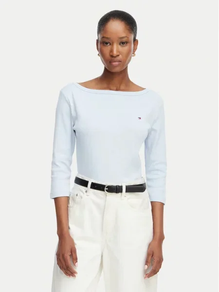 Tommy Hilfiger Bluzka Cody Boat-Nk jasny niebieski