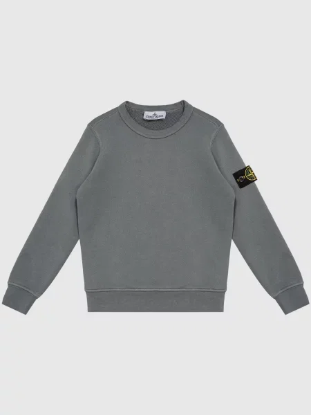 Детский свитшот Stone Island серый