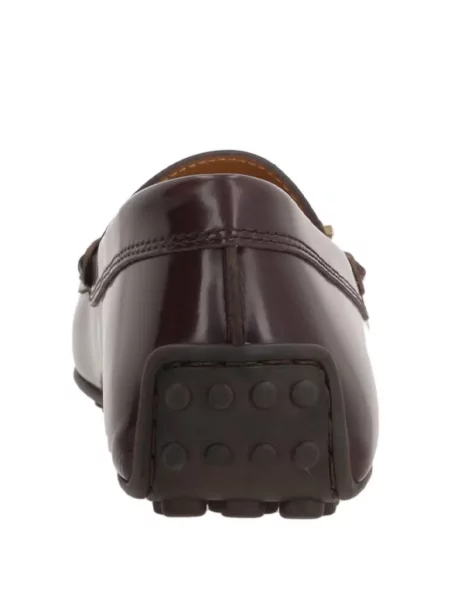 Pantofi loafer Tod's din piele cu cataramă maro