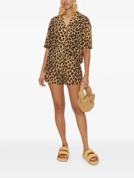 Cămașă Simon Miller cu imagine cu model leopard