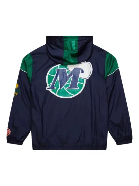 Geacă Mitchell & Ness de jumătate de fermoar albastru