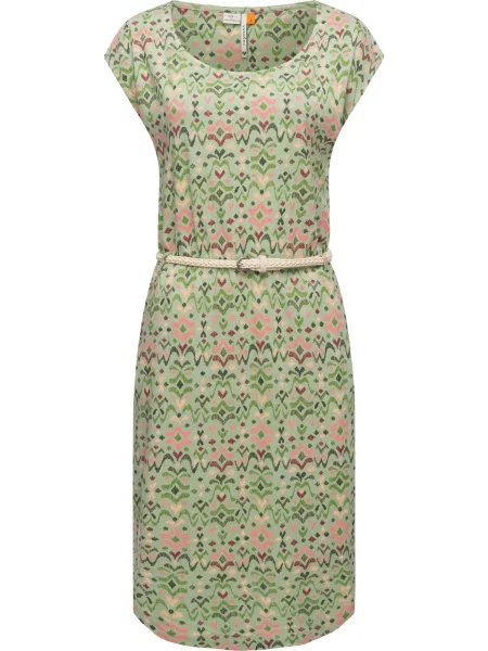 Ragwear Rochie Lilithe Ikat / verde / roz / roșu bej