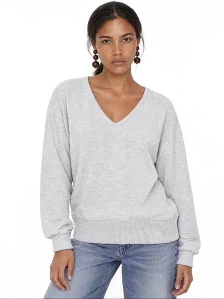 Busem Svetr Pullover světle šedá
