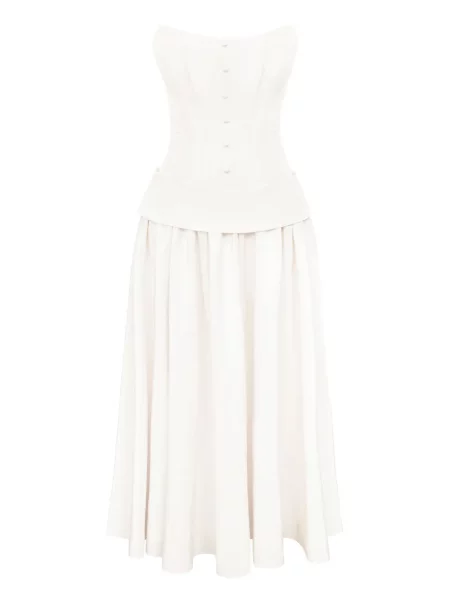 Rochie maxi Post Meridiem alb