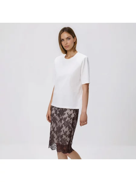 Reserved Csipkés midi szoknya többszínű