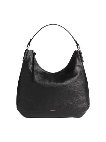 Torebka hobo Coccinelle skórzana czarna