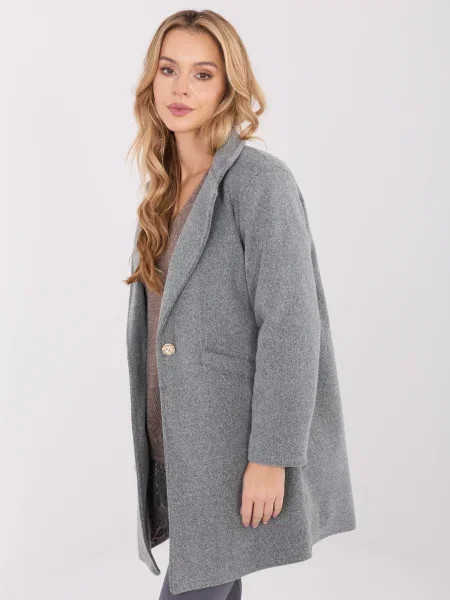 Palton Moda Italy gri