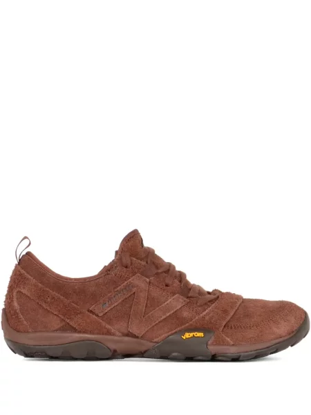 Sneakerși New Balance cu șireturi din dantelă maro