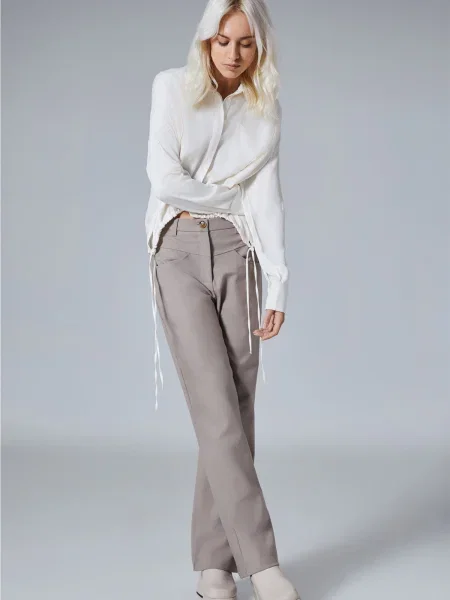 Tricou Beth murdar alb