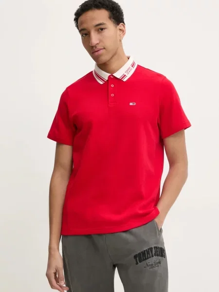 Tommy Jeans Πόλο κόκκινο