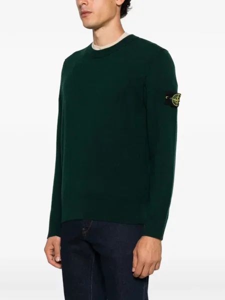 Pulover Stone Island cu strasuri verde